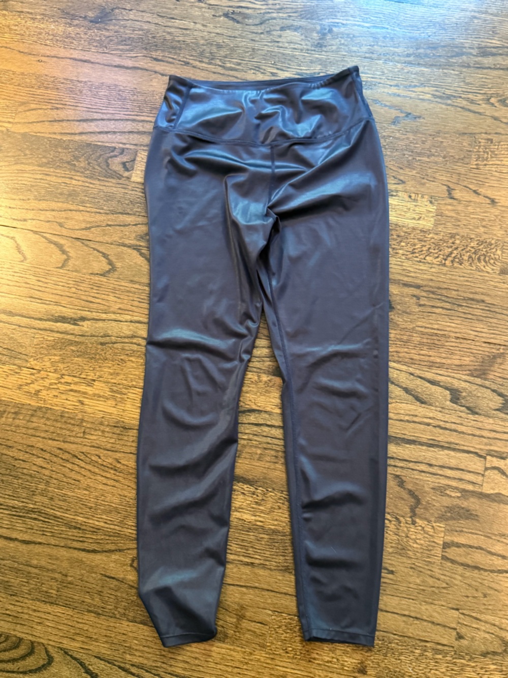 Addison Bay Navy Blue Shiny Leggings